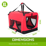 Portable Soft Dog Cage Crate Carrier XL RED - Pet Care > Dog Supplies > Dog Playpens & Gates