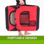 Portable Soft Dog Cage Crate Carrier XXXL RED - Pet Care > Dog Supplies > Dog Playpens & Gates