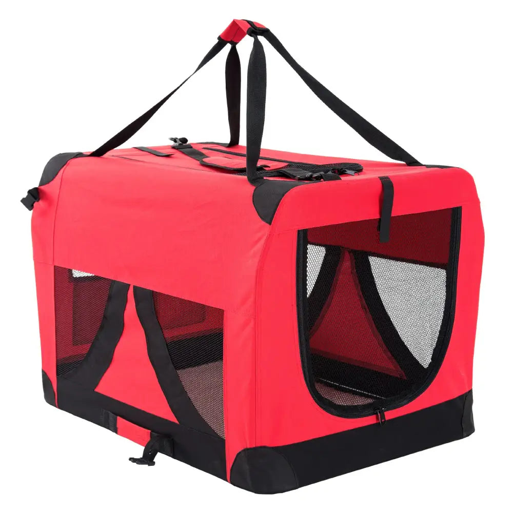 Portable Soft Dog Cage Crate Carrier XXXL RED - Pet Care > Dog Supplies > Dog Playpens & Gates