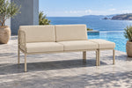 Portella 2 Seater Outdoor Sofa Config E - Beige - poolside lifestyle