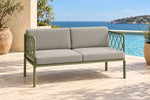 Portella 2 Seater Outdoor Sofa - Sage - poolside lifestyle