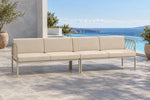 Portella 4 Seater Outdoor Sofa - Beige - poolside lifestyle