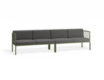 Portella 4 Seater Outdoor Sofa - Sage - Dark Grey - white background