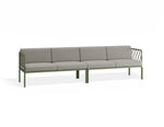 Portella 4 Seater Outdoor Sofa - Sage - Light Grey - white background