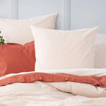 Portifino Yarn Dyed Vintage Washed Cotton Clay European Pillowcase by Renee Taylor - Home & Garden > Bedding >