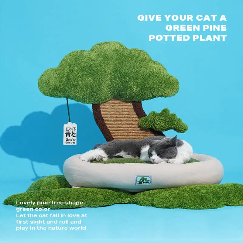 Potted style cat bed cat scratching post warm pet nest - Pet Care > Toys > Cat Toys