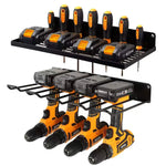 Power Tool Organizer Drill Holder Wall Mount Garage Storage Shelves Rack Wall Storage Organizer Set - Home & Garden >