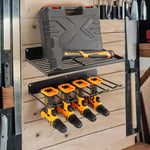 Power Tool Organizer Drill Holder Wall Mount Garage Storage Shelves Rack Wall Storage Organizer Set - Home & Garden >