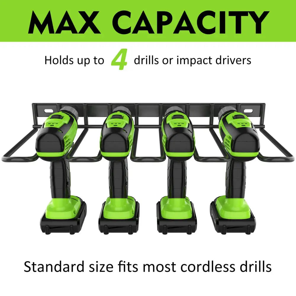 Power Tool Tools Organizer Drill Holder Wall Mount Drill Rack Garage Storage Drill Organizer - Home & Garden > Storage