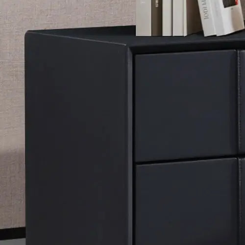 Prado Bedside Table MDF Construction Fabric Upholstery Iron Feet - Furniture > Bedroom > Bedside Tables