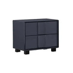 Prado Bedside Table MDF Construction Fabric Upholstery Iron Feet - Furniture > Bedroom > Bedside Tables