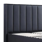 Prado Gas Lift Queen Bed Frame Non-woven Fabric MDF KD Slats - Furniture > Bedroom > Beds & Bed Frames