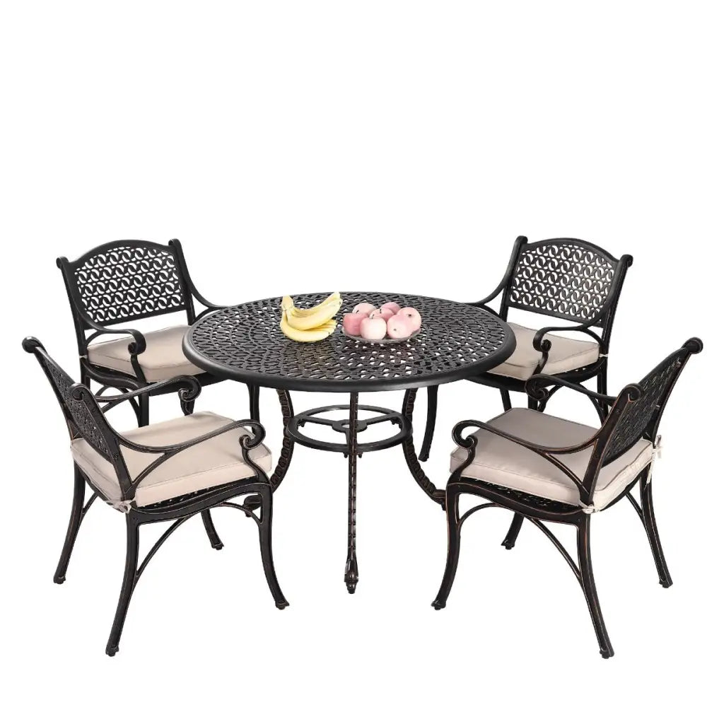 Prato Cast Aluminium Dining Table - Furniture > Outdoor