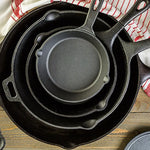 Pre Seasoned Cast Iron Skillet Fry Pan Set 3 Pcs Frying Pan Set - Home & Garden > Kitchenware