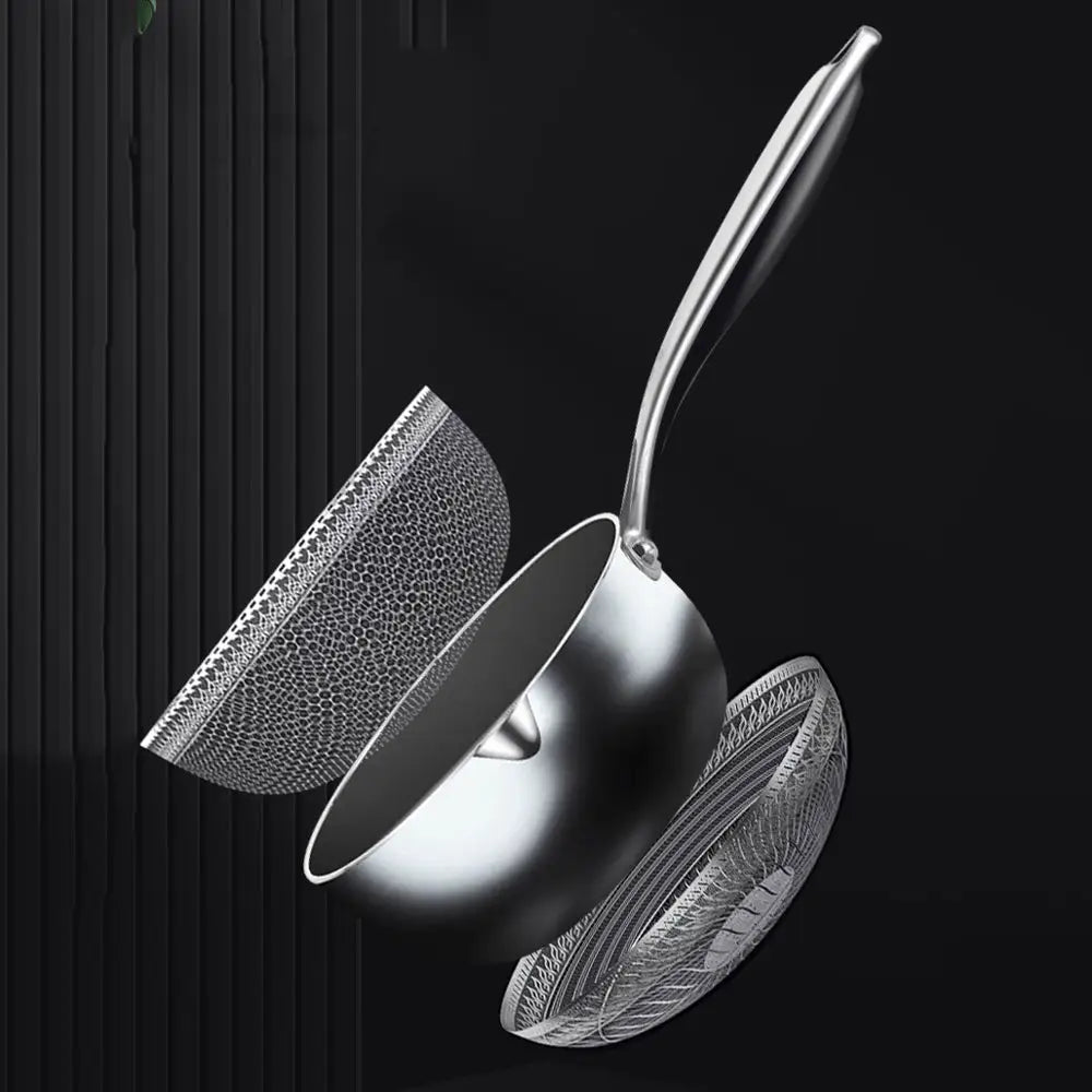 Premium 316 Stainless Steel Non-Stick 22cm Milk Pot with Double-Sided Honeycomb Design - Appliances > Kitchen Appliances