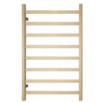 Premium Brushed Gold Heated Towel Rack - 8 Bars Square Design AU Standard 1000x620mm Wide - Furniture > Living Room >