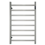 Premium Brushed Nickel Heated Towel Rack with LED control- 8 Bars Square Design AU Standard 1000x620mm Wide - Home &