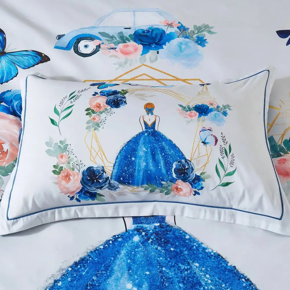 Princess Kids Quilt Cover Set - Single Size - Home & Garden > Bedding