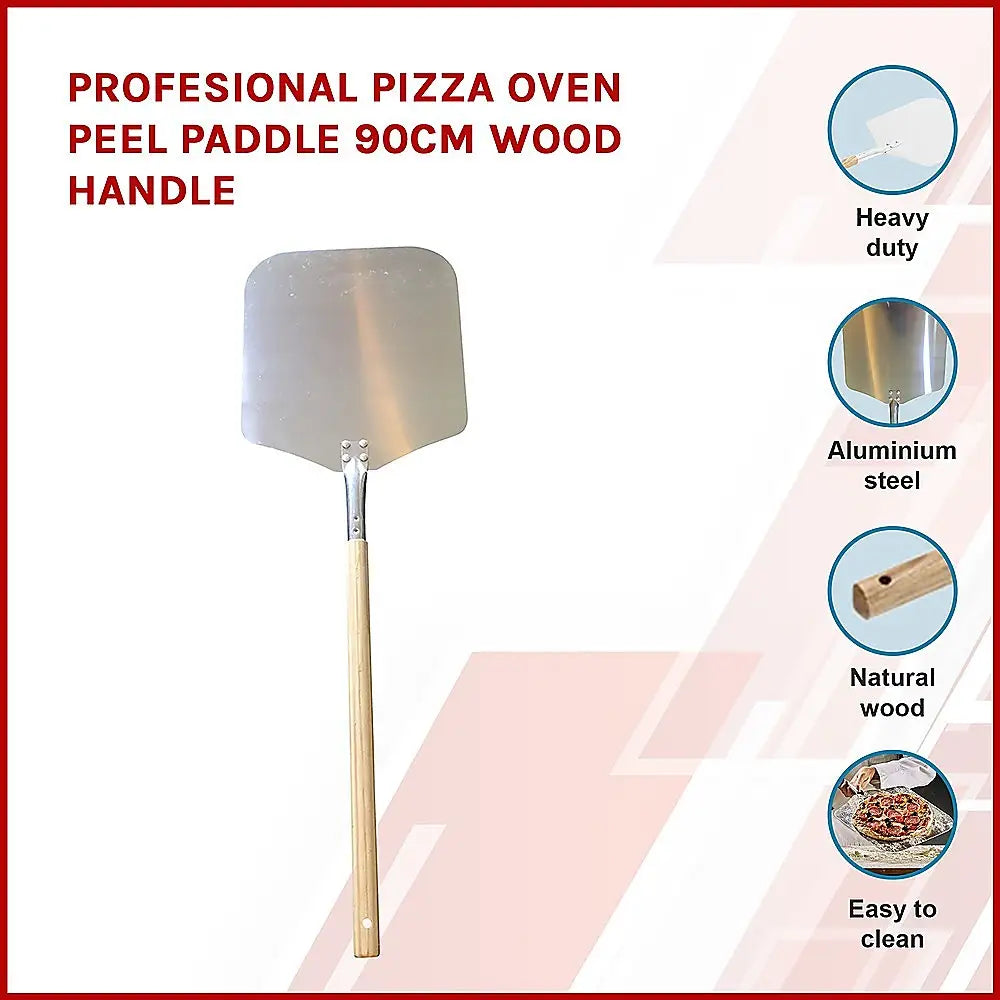 Profesional Pizza Oven Peel Paddle 90cm Wood Handle - Home & Garden > Kitchenware