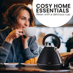 Pronti 1.7L Rose Trim Collection Kettle - Black - Appliances > Kitchen Appliances