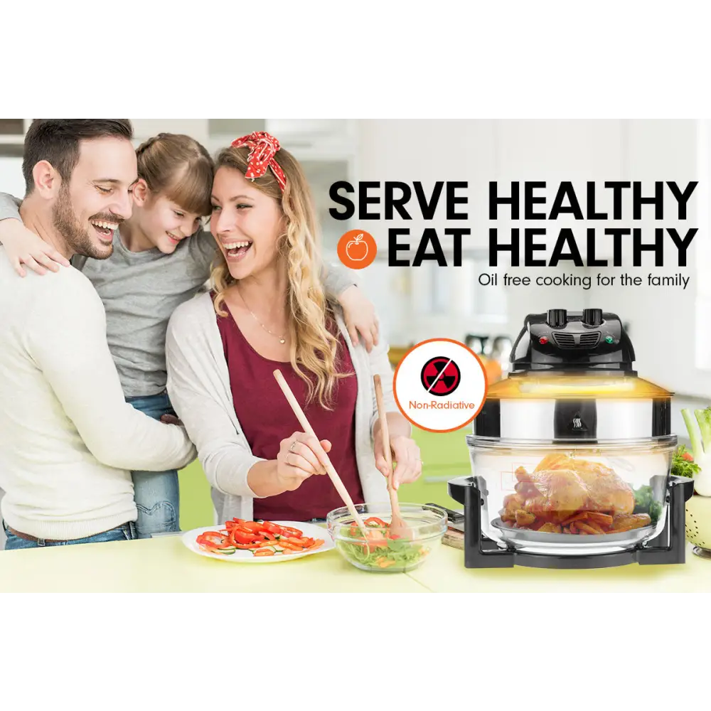 Pronti 17L Family Turbo Convection Oven Broiler Cooker - A18 Black - Appliances > Kitchen Appliances