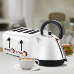 Pronti 4 Slice Toaster Rose Trim Collection - White - Appliances > Kitchen Appliances