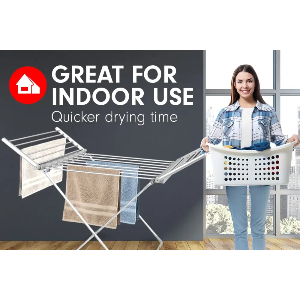 Pronti Heated Towel Rack Dryer Warmer Rack Airer Heat Line Hanger Laundry - Home & Garden > Bathroom Accessories