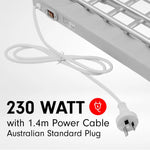 Pronti Heated Towel Rack Dryer Warmer Rack Airer Heat Line Hanger Laundry - Home & Garden > Bathroom Accessories
