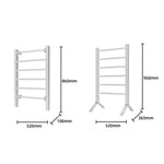 Pronti Heated Towel Rack Electric Bathroom Towel Rails Warmer 100w - Silver - Home & Garden > Laundry & Cleaning >