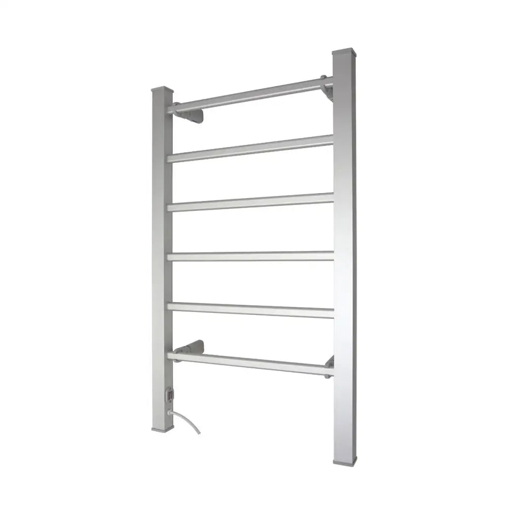 Pronti Heated Towel Rack Electric Bathroom Towel Rails Warmer 100w - Silver - Home & Garden > Laundry & Cleaning >
