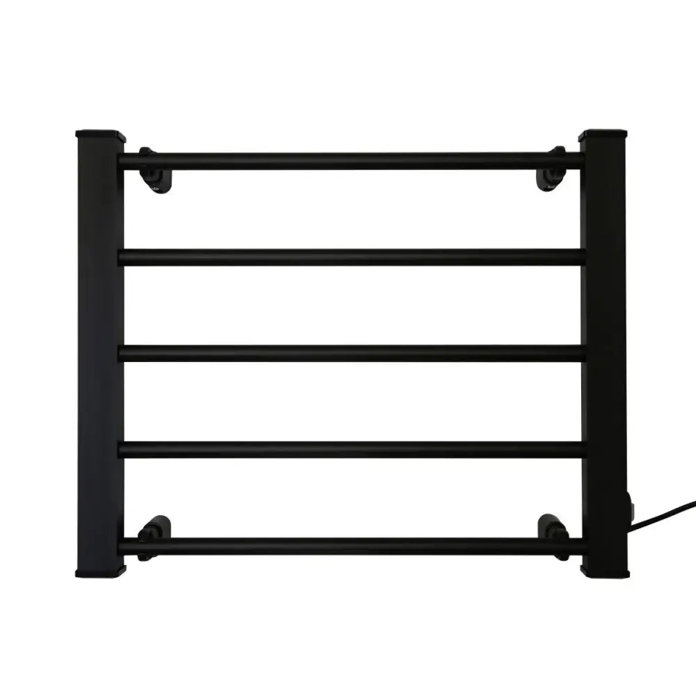 Pronti Heated Towel Rack Electric Bathroom Towel Rails Warmer Ev-90 -black - Home & Garden > Laundry & Cleaning >