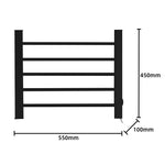 Pronti Heated Towel Rack Electric Bathroom Towel Rails Warmer Ev-90 -black - Home & Garden > Laundry & Cleaning >
