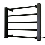 Pronti Heated Towel Rack Electric Bathroom Towel Rails Warmer Ev-90 -black - Home & Garden > Laundry & Cleaning >