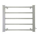 Pronti Heated Towel Rack Electric Bathroom Towel Rails Warmer Ev-90- Silver - Home & Garden > Laundry & Cleaning >