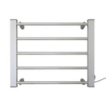 Pronti Heated Towel Rack Electric Bathroom Towel Rails Warmer Ev-90- Silver - Home & Garden > Laundry & Cleaning >