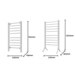 Pronti Heated Towel Rack With Timer Wall-mounted Freestanding Electric 160 Watts - Home & Garden > Laundry & Cleaning >