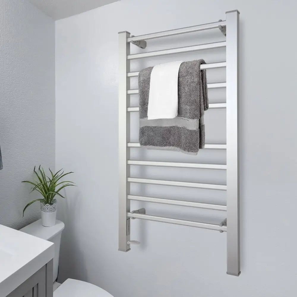 Pronti Heated Towel Rack With Timer Wall-mounted Freestanding Electric 160 Watts - Home & Garden > Laundry & Cleaning >