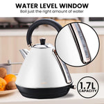 Pronti Rose Trim Collection Toaster & Kettle Bundle - White - Appliances > Kitchen Appliances