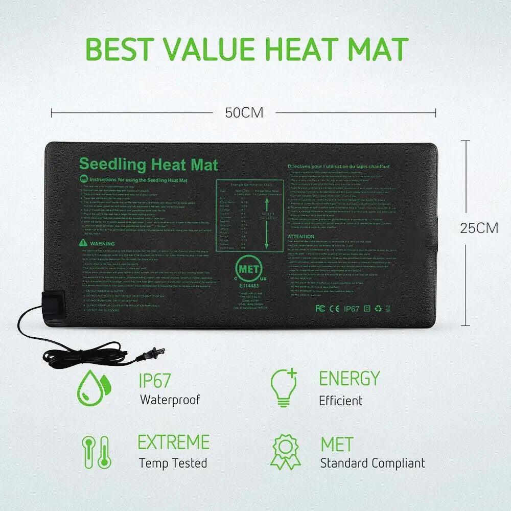 Propagation Seedings Heating Mat Seed Germination Starter Sprout Plant Cloning - Home & Garden > Home & Garden Others