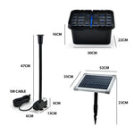 PROTEGE 20W Solar Fountain Pump Garden Water Pool Pond Kit with Eco Filter Box - Home & Garden > Fountains