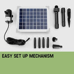 Protege 20W Solar Fountain Submersible Water Pump Power Panel Kit Garden Pond - Home & Garden > Fountains