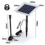 Protege 20W Solar Fountain Submersible Water Pump Power Panel Kit Garden Pond - Home & Garden > Fountains