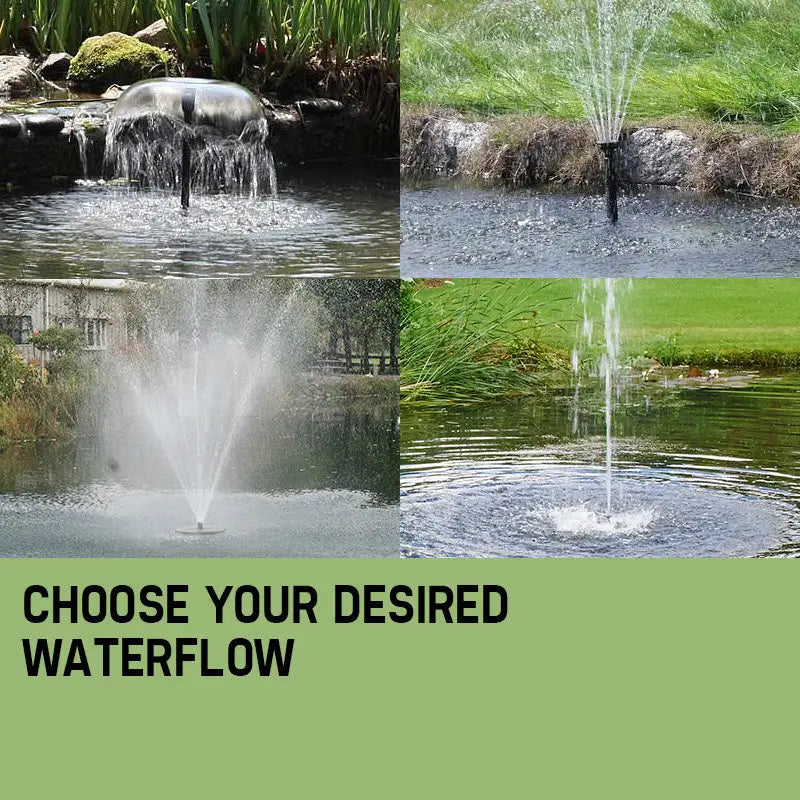 Protege 25W Solar Powered Fountain Submersible Water Pump with Battery Pond Kit Garden - Home & Garden > Fountains