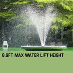Protege 50W Solar Powered Fountain Submersible Water Pump Pond Kit Power Garden Panel - Home & Garden > Fountains