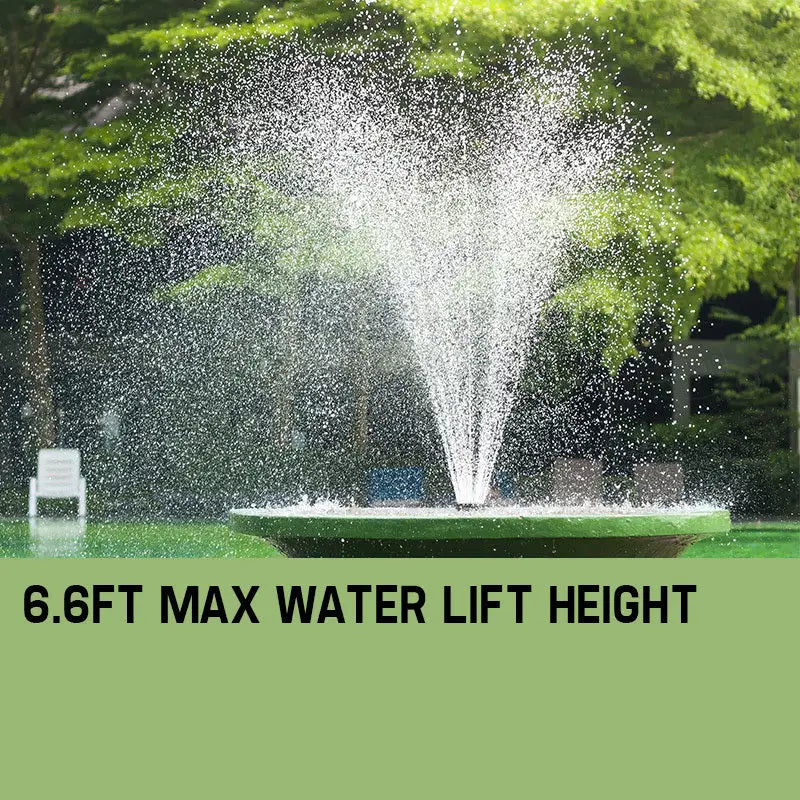Protege 50W Solar Powered Fountain Submersible Water Pump Pond Kit Power Garden Panel - Home & Garden > Fountains