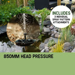 PROTEGE 5W Solar Powered Fountain Submersible Water Pump Panel Kit Garden Pond - Home & Garden > Fountains