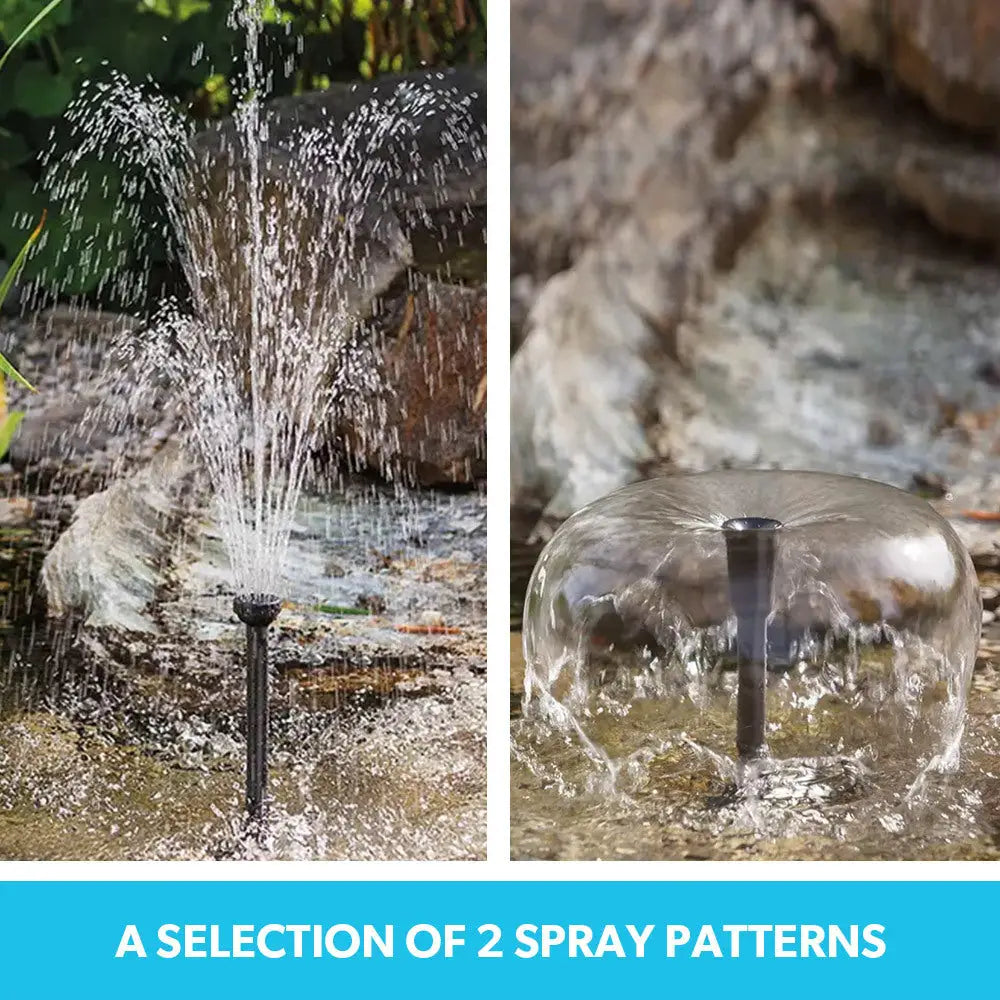 PROTEGE 5W Solar Powered Water Fountain Pump Pond Kit with Eco Filter Box - Home & Garden > Fountains