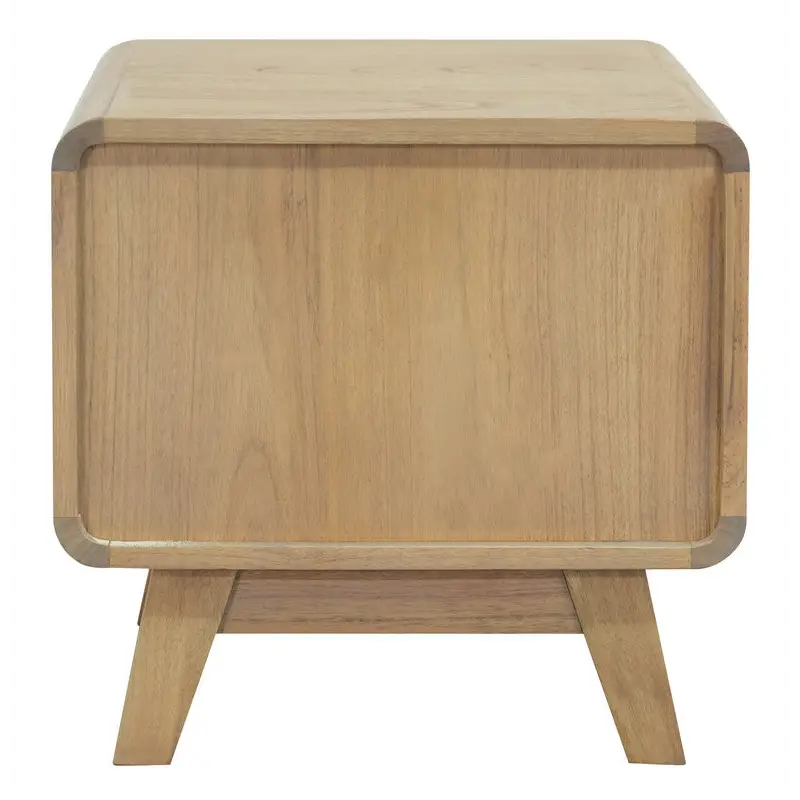 Providence 2 Drawer Bedside Table (Natural) - Furniture > Bedroom > Bedside Tables