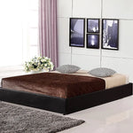 PU Leather Double Bed Ensemble Frame - Furniture > Bedroom