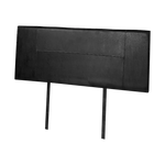 PU Leather Double Bed Headboard Bedhead - Black - Furniture > Bedroom